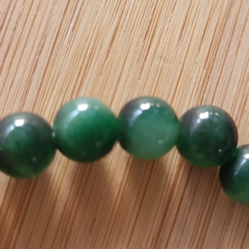 Genuine Jade Gemstone Stretch Bracelet